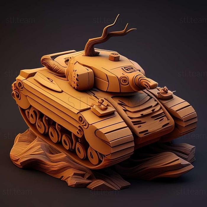 3D model Wild Tanks Online game (STL)